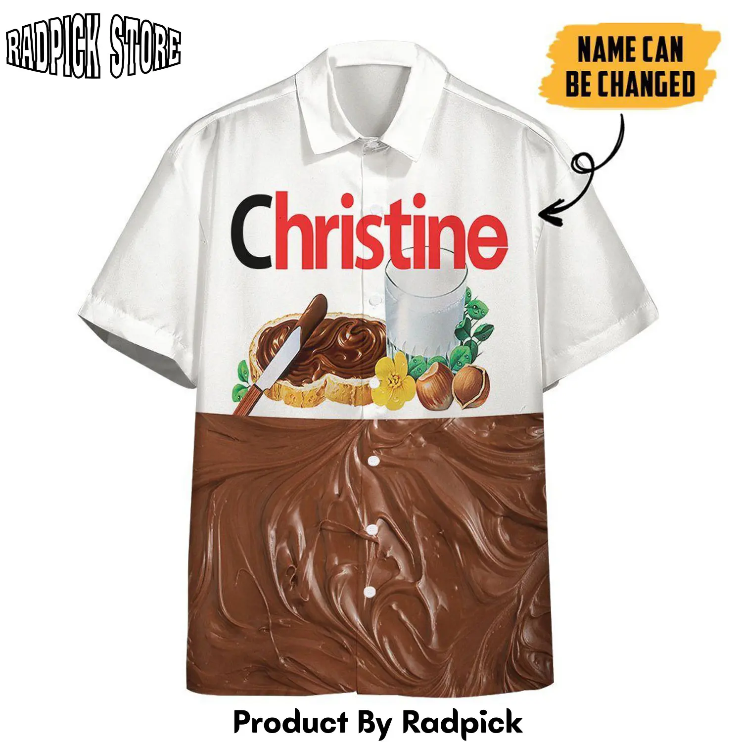 Radpick 3d nutella custom hawaii shirt rp292495